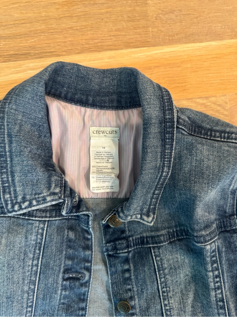 Crewcuts Light-Mid Wash Denim Jacket - Blue - Picture 2 of 4